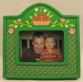 Mexican Ceramic Hand Painted Picture Frames